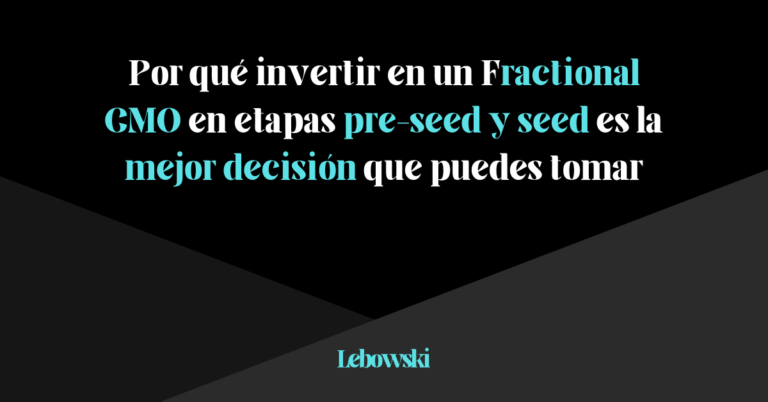 Why a Fractional CMO can be your best investment in pre-seed and seed phase?